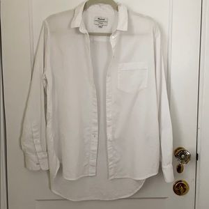 Madewell white cotton button down size S